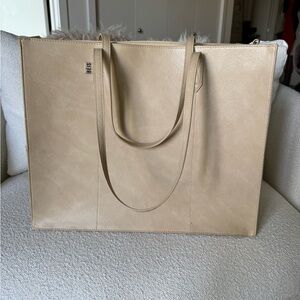 BEIS Beige Leather-Look Tote Bag